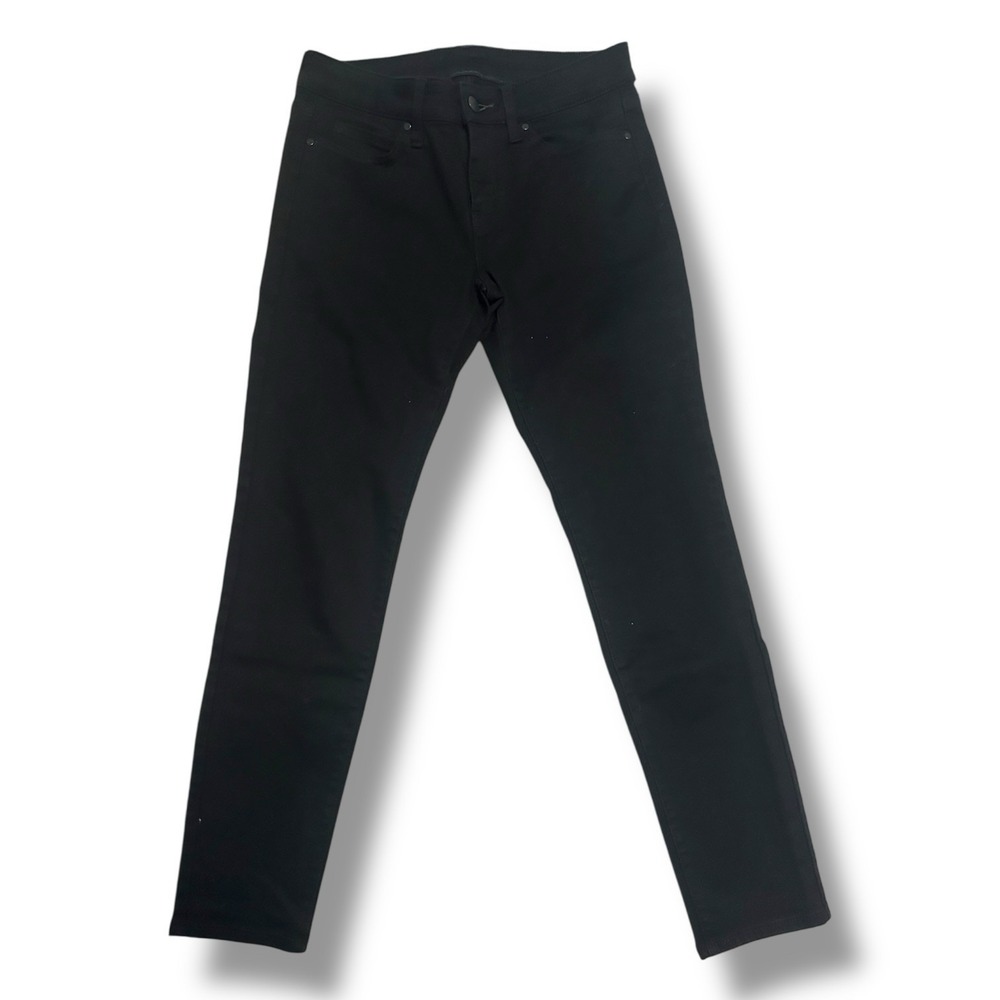 Uniqlo Black Ultra Stretch Mid-Rise Skinny Tapered Jeans Women's 26‎ Minimalist